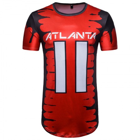 New Men's Letter Printed Hip-Hop Short-Sleeved T-Shirt